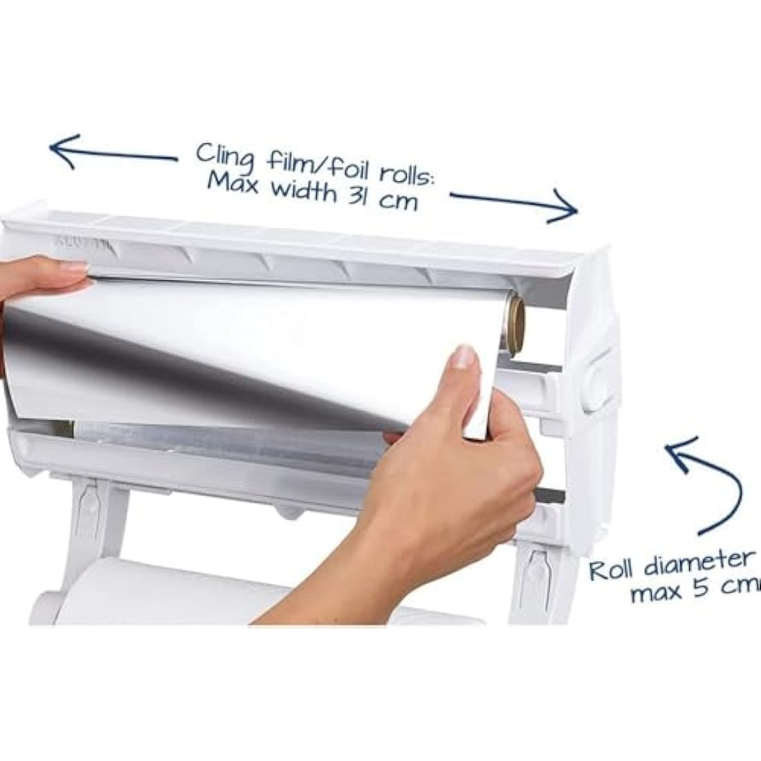 Leifheit Parat F2 Wall Mounted Foil & Cling Film Dispenser - White