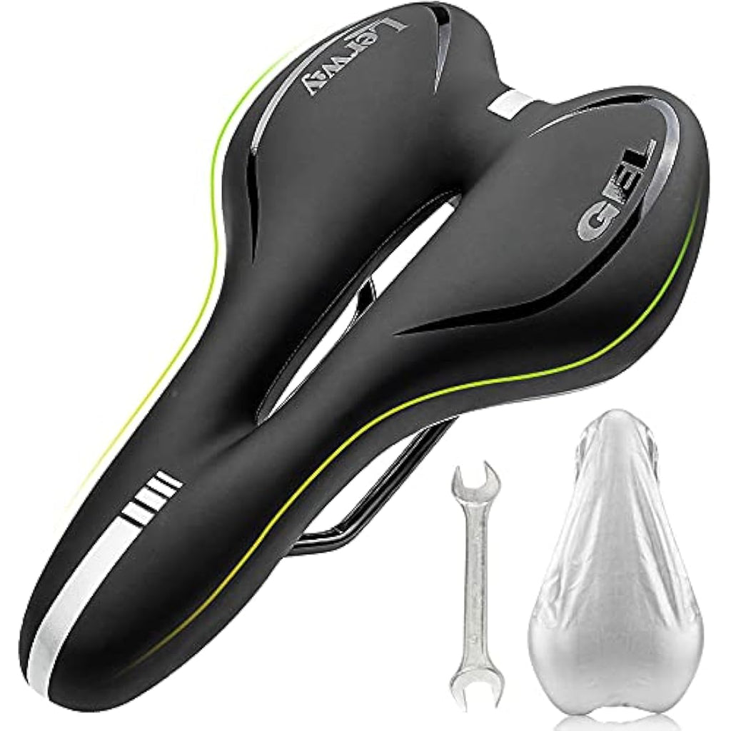 Jolof Store Mountain Bike Saddle | Waterproof Gel & Memory Foam Seat