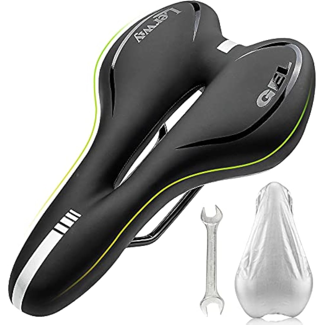 Jolof Store Mountain Bike Saddle | Waterproof Gel & Memory Foam Seat