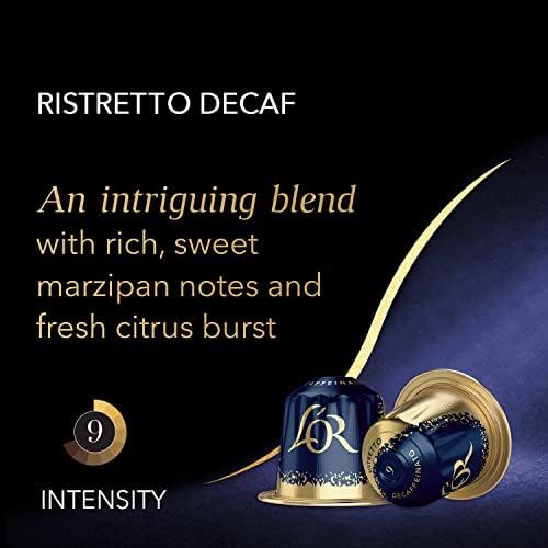 L'OR Espresso Ristretto Decaf Coffee Pods | Nespresso Compatible | 100 Pack