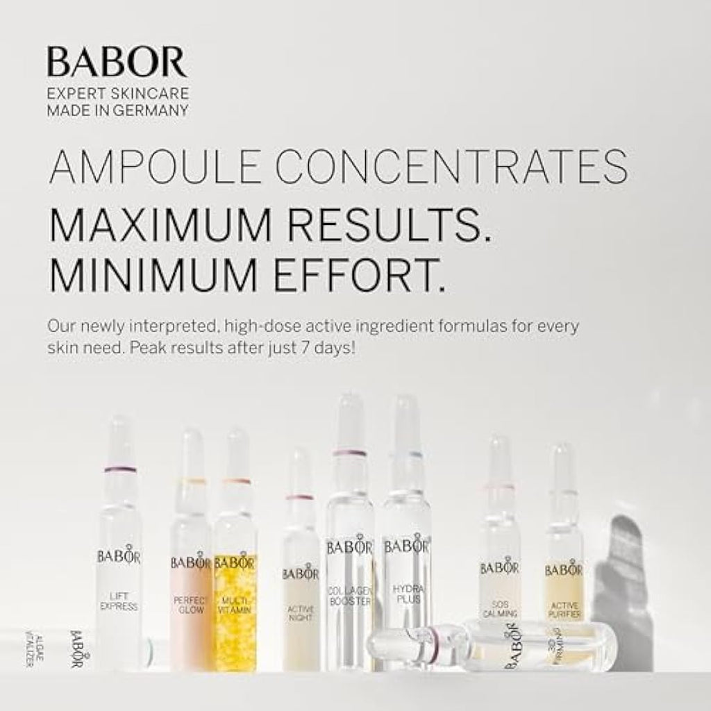 BABOR Algae Vitalizer Face Serum Ampoules | Revitalising Vegan Formula
