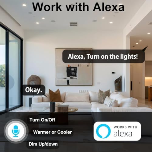iLC Smart Recessed LED Downlights | 8W Alexa Compatible CCT 2700K-6000K