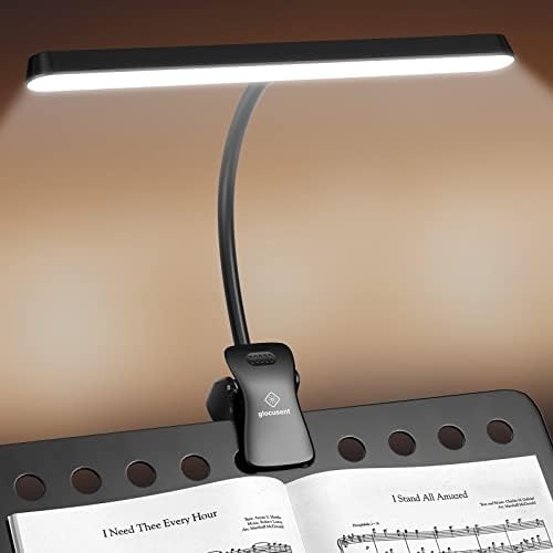 Glocusent Music Stand Light – 57 LED Rechargeable Clip-on Piano Lamp