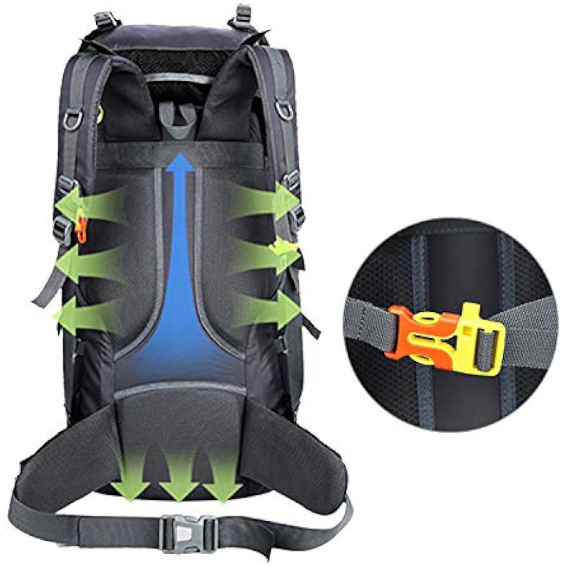 Freiesoldaten 60L Hiking Backpack | Waterproof Nylon Camping Rucksack