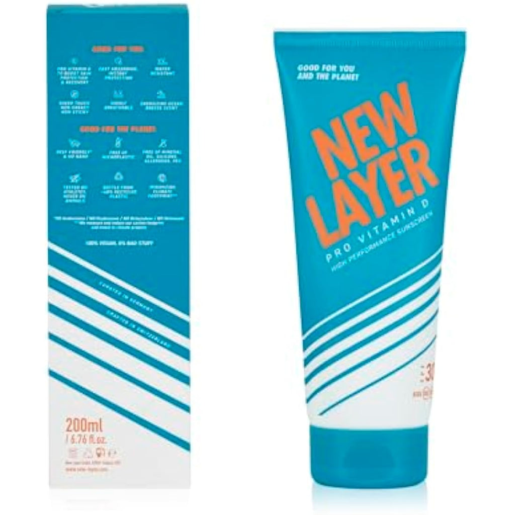 NEW LAYER SPF 30 Sunscreen – Pro Vitamin D Reef-Friendly Lotion (200ml)