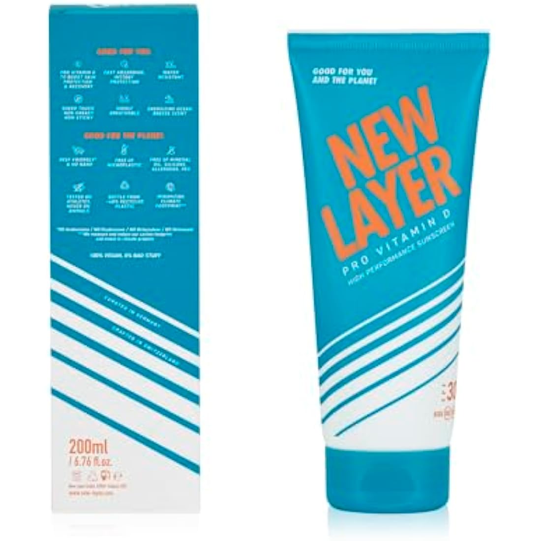 NEW LAYER SPF 30 Sunscreen – Pro Vitamin D Reef-Friendly Lotion (200ml)