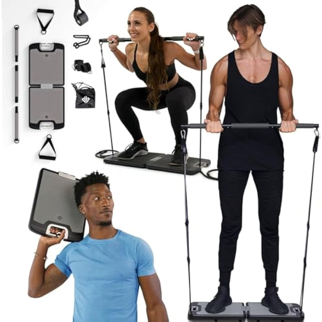 EVO Gym Tragbares All-in-One Krafttrainingsgerät mit Widerstandsbändern