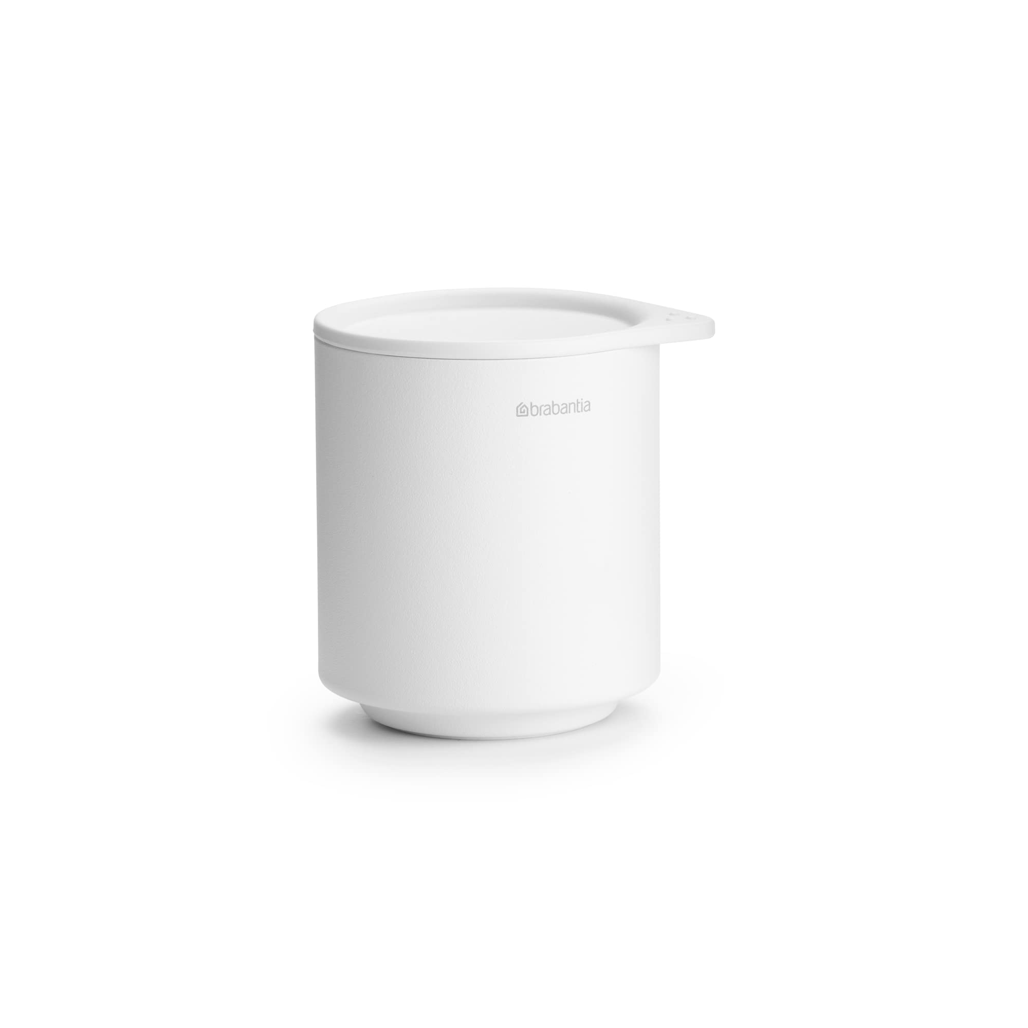 Brabantia Mindset Bathroom Storage Pot – Soft-Touch Lid – Fresh White