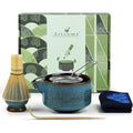 Artcome 7-Piece Matcha Tea Ceremony Kit with Bamboo Whisk - Sapphire