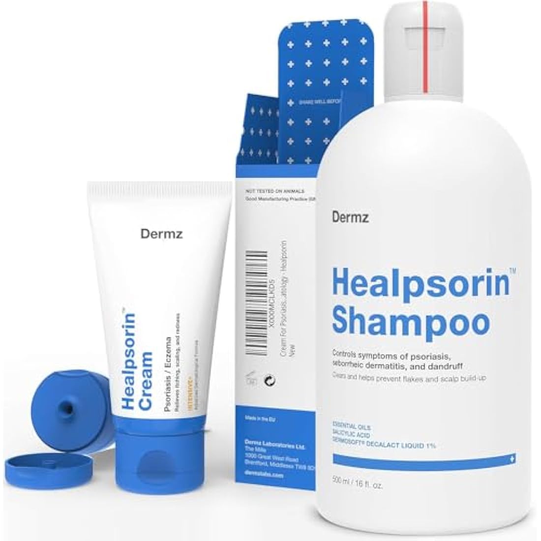 Healpsorin Psoriasis & Eczema Bundle – Medicated Shampoo and 2X Cream