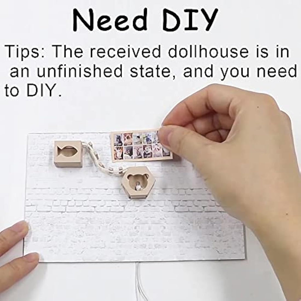 CUTEBEE DIY Miniature Dollhouse Kit | 1:24 Wooden Creative Room M2111