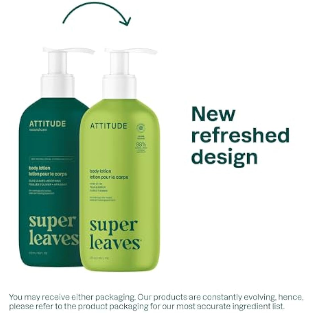 ATTITUDE Olive Leaves Body Lotion – EWG Verified Vegan Moisturizer