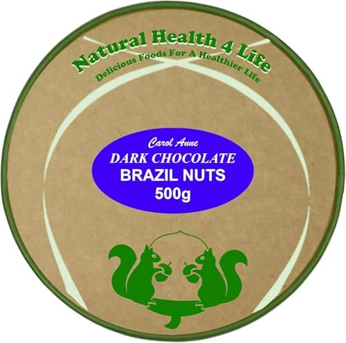 Carol Anne Dark Chocolate Brazil Nuts – 500g Recyclable Kraft Tub