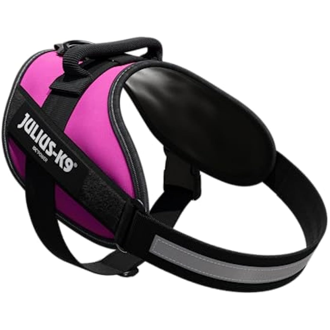 IDC Powerharness Dog Harness - Reflective, Dark Pink, Size M/0