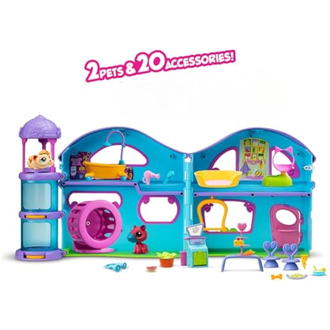 Littlest Pet Shop Series 2 Pet Shop Playset with 2 Mini Figures