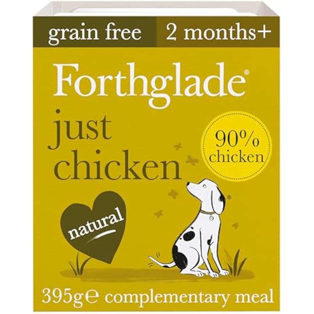 Forthglade Grain Free Chicken Wet Dog Food – 18 x 395g Trays
