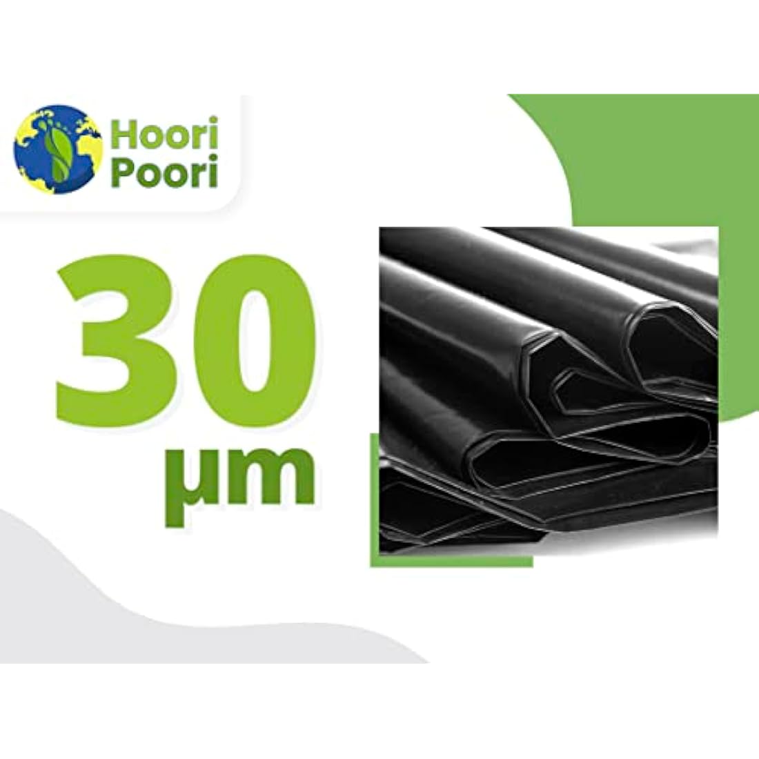 HooriPoori 20 Heavy Duty Wheelie Bin Liners | 240L Recycled Refuse Sacks