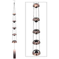 Jolof Store Red Copper Wind Chimes – 3 Bells Outdoor Garden Decor