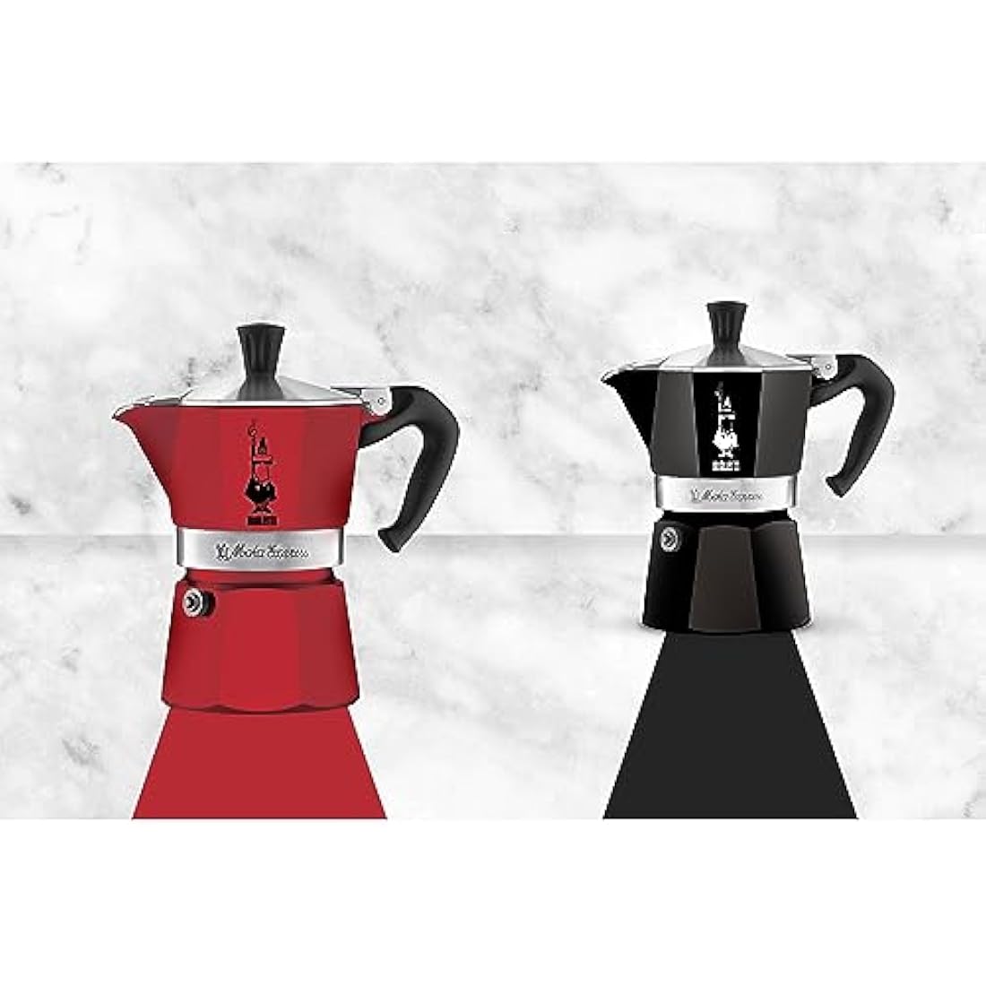 Bialetti Moka Express 6-Cup Stovetop Espresso Maker | Black Aluminum