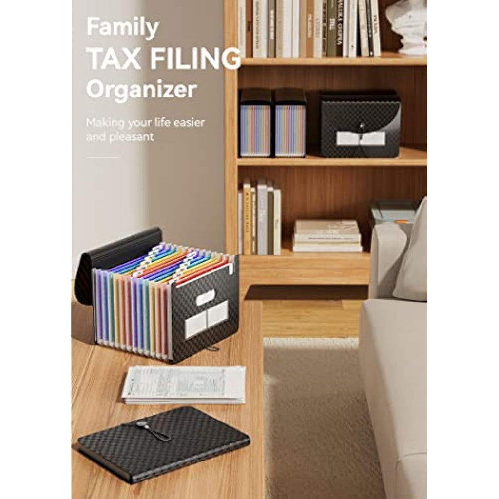 ABC life 13 Pockets Expanding File Organiser | A4 Grid Document Folder