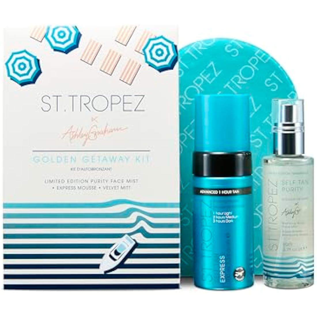 St.Tropez Self Tan Golden Getaway Kit – 3-Piece Sunless Bronzing Set