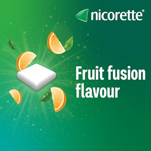 Nicorette Fruitfusion 4mg Nicotine Gum - 105 Pieces Smoking Aid