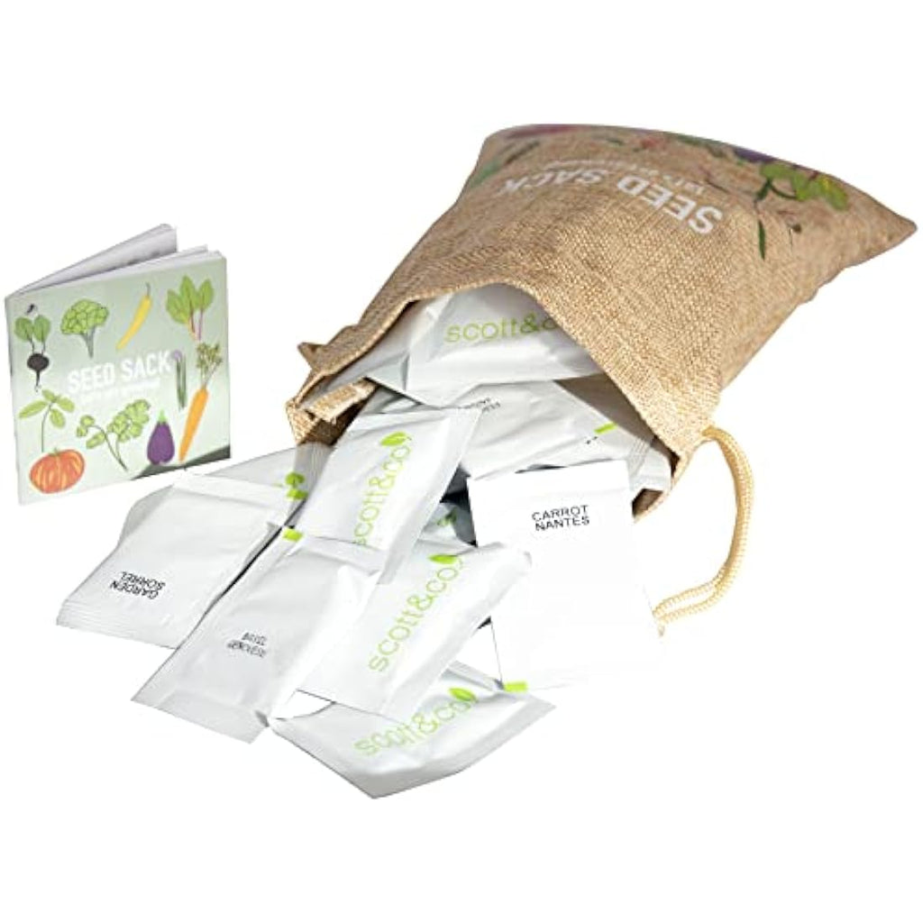 Scott & Co. Vegetable Seeds Variety Pack | 30 Non-GMO Heirloom Seed Kits