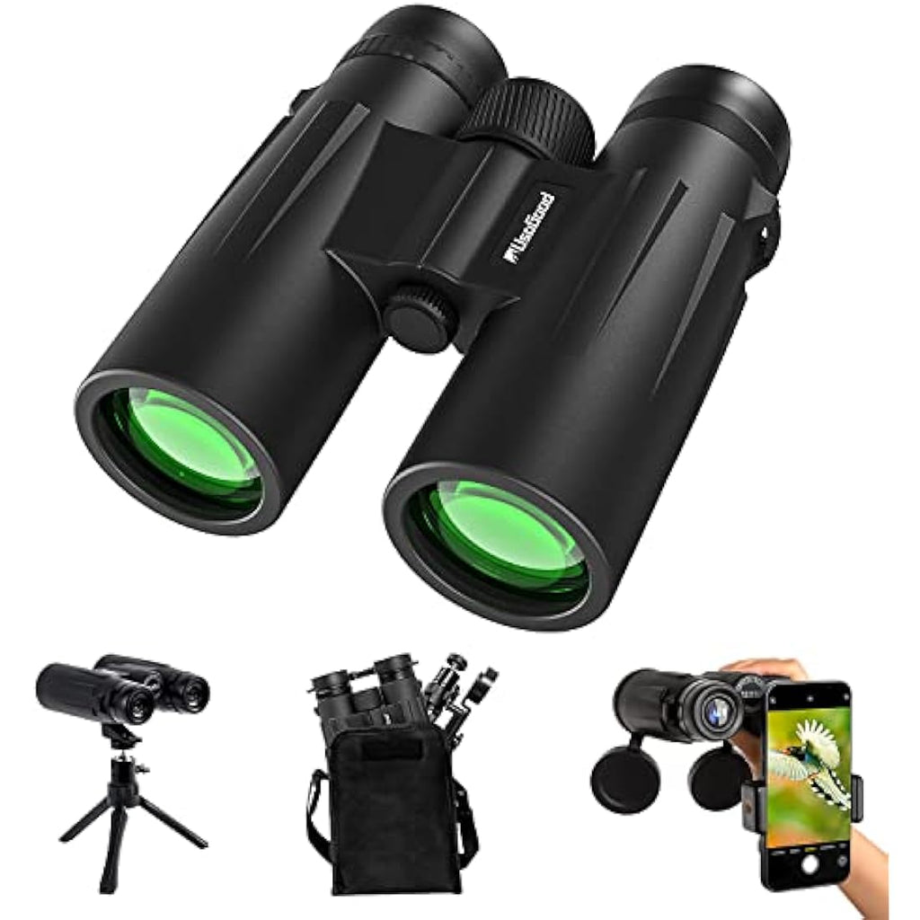 Usogood 12x50 High Power Binoculars for Bird Watching with Tripod