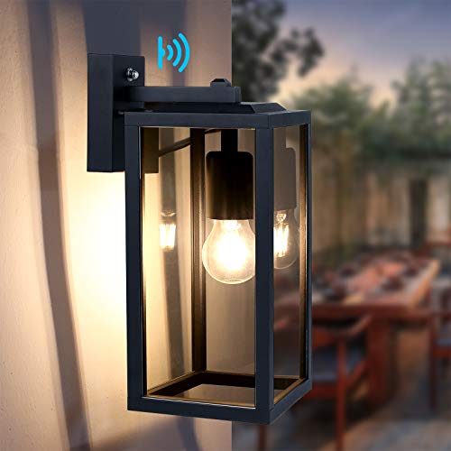 HLFVLITE Dusk to Dawn Outdoor Wall Light | Modern Aluminum Lantern