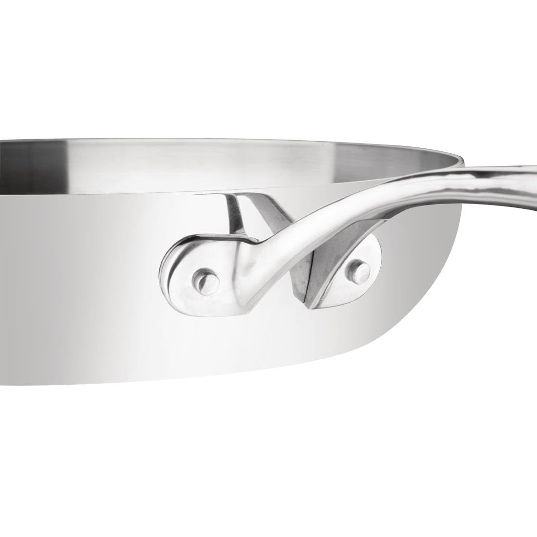 Vogue Tri-Wall Frying Pan – 280mm Heavy Duty Stainless Steel Cookware