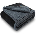 Luciphia Waterproof Dog Blanket – XL Reversible Sherpa Fleece Grey