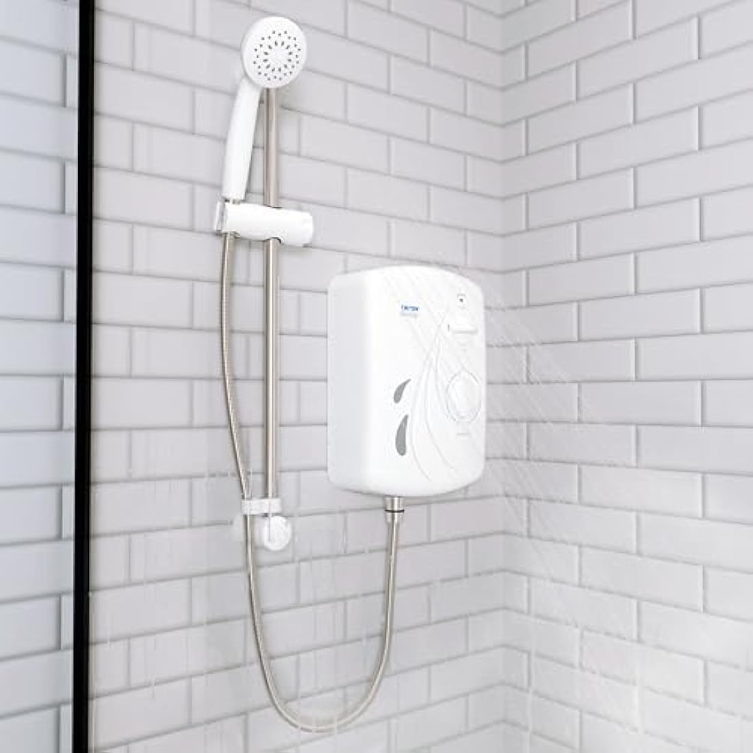 Triton Seville Electric Shower | 10.5kW Instant Hot Water – White