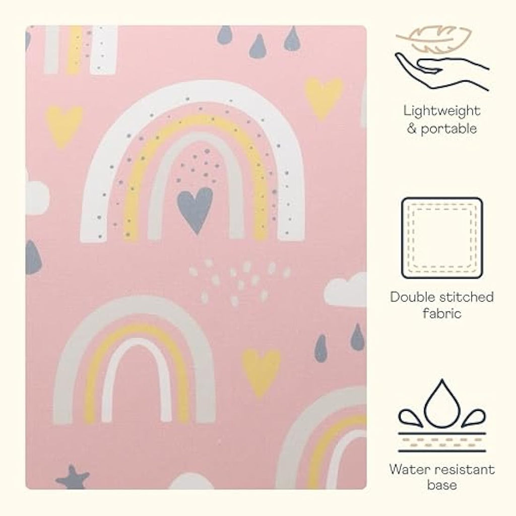 Icon Kids Rainbow Print Bean Bag Chair | Water-Resistant Seating