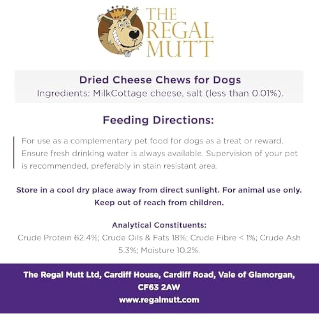 The Regal Mutt Himalayan Yak Chew – Natural Long Lasting Dog Treat, 2 Pack
