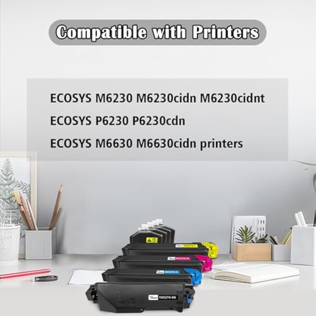 TOPRINT TK5270 Compatible Toner Cartridges for Kyocera ECOSYS M6230cidn | 4-Pack