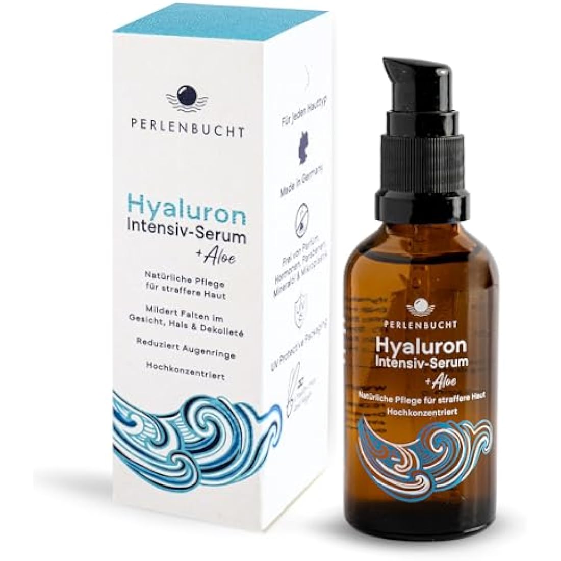 PERLENBUCHT Hyaluronic Acid & Aloe Face Serum – Vegan Anti-Aging Care