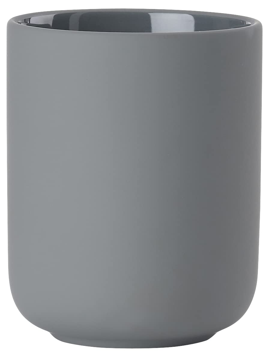 Zone Denmark Ume Porcelain Toothbrush Holder – Grey Ceramic Cup