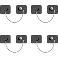 NewBinn Window Safety Locks – 4 Pack No-Drill Adhesive Child Proof Locks
