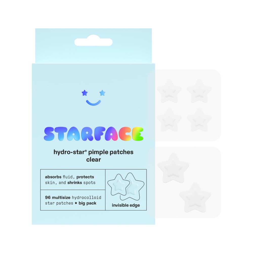 Starface Hydro-Star Clear Invisible Pimple Patches - 96 Count Big Pack