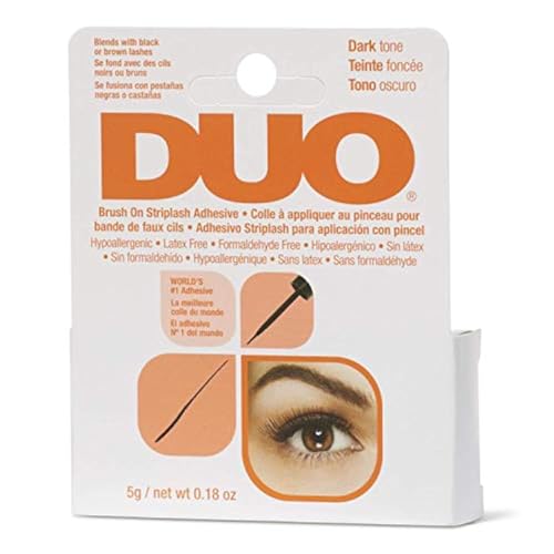 Duo Brush On Strip Lash Adhesive – Dark Tone Latex Free Glue 7g