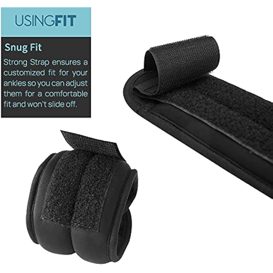 USINGFIT Ankle and Wrist Weights Pair – Adjustable Fitness Sandbags