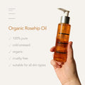 PURE Spa Skincare Organic Rosehip Oil – Cold-Pressed Face & Body Oil 100ml