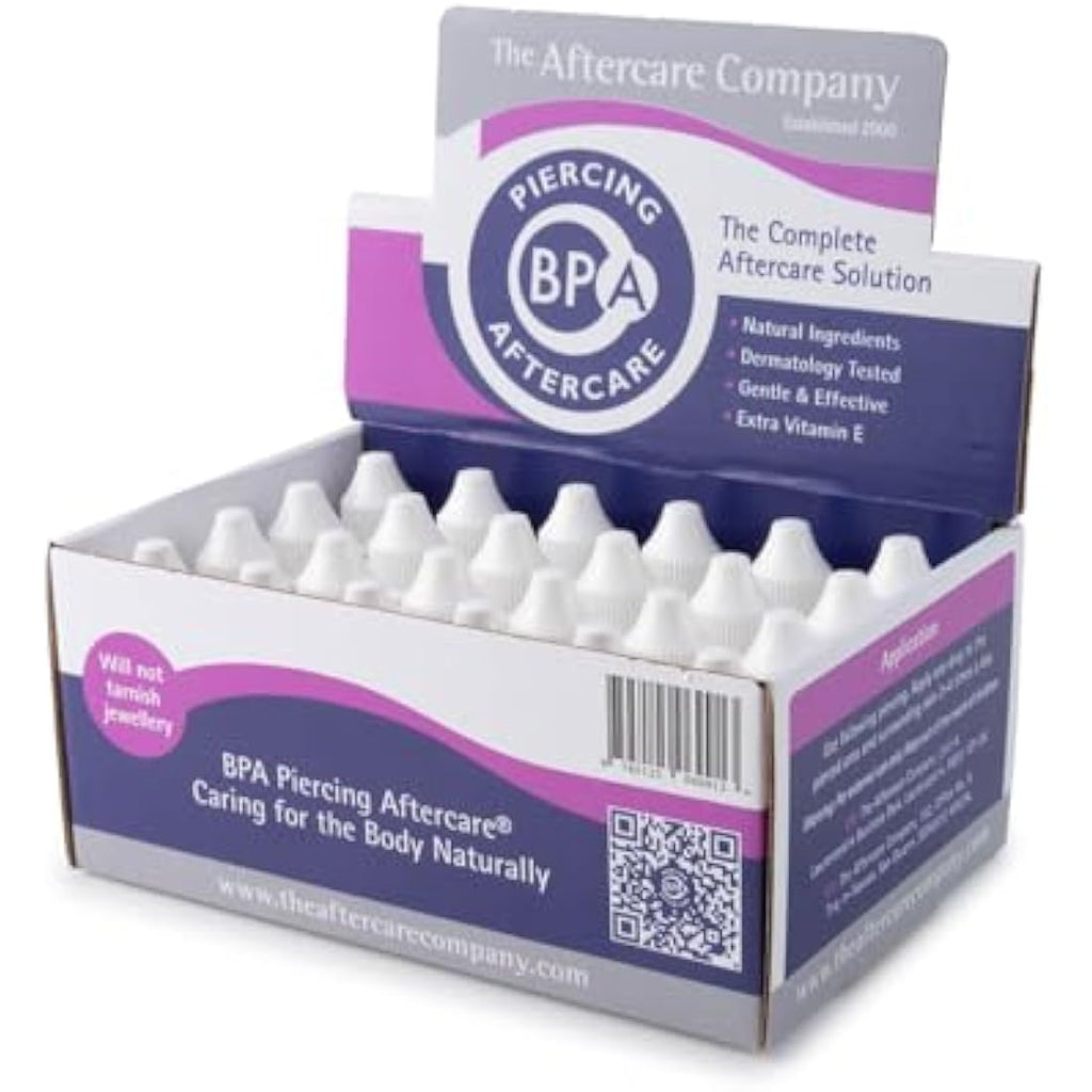 BPA Piercing Aftercare - 24 x 10ml Vegan Vitamin E Skin Healing Solution