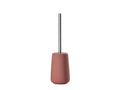 Zone Denmark Nova Porcelain Toilet Brush | Soft-Touch Peach Red