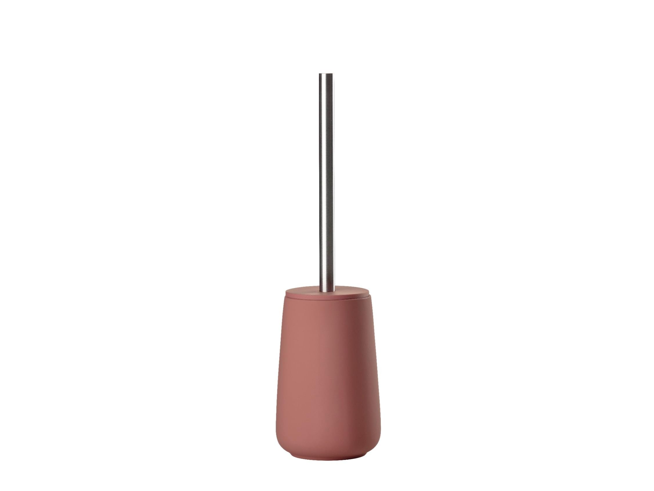 Zone Denmark Nova Porcelain Toilet Brush | Soft-Touch Peach Red