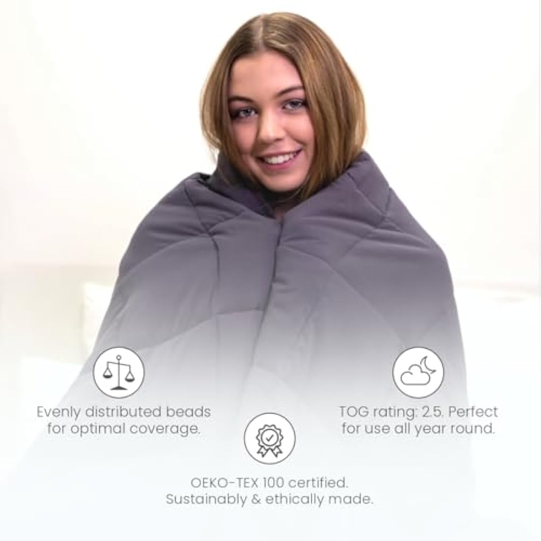 Weighted Blanket for Adults | 4kg Single Size Gravity Blanket