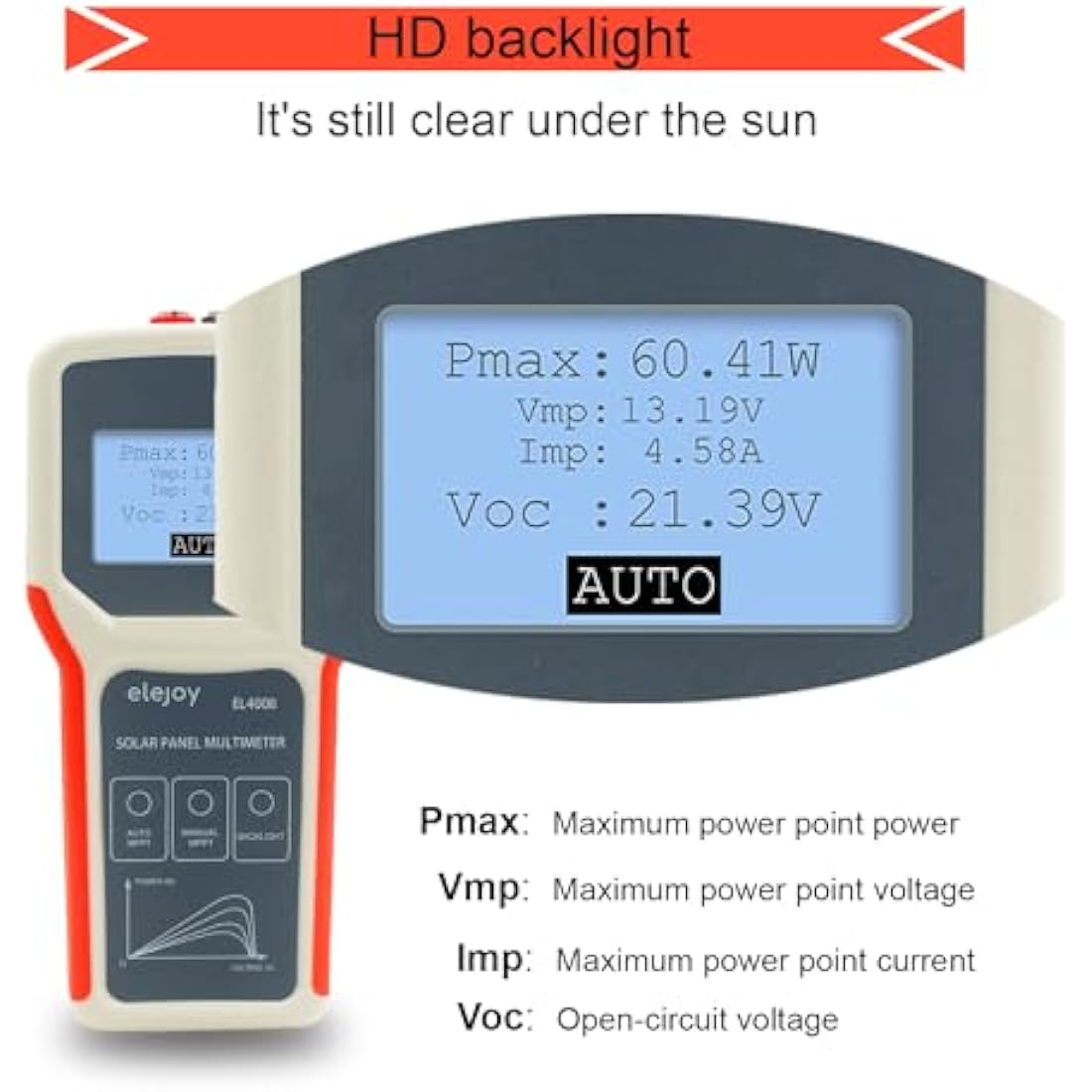 SolaMr 400W Solar Panel Multimeter – Smart MPPT PV Tester Tool EL400B