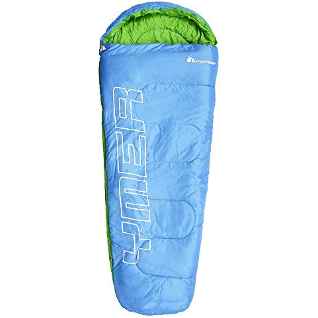 Meteor YMER Kids Mummy Sleeping Bag – Lightweight 4-Season Gear – Blue