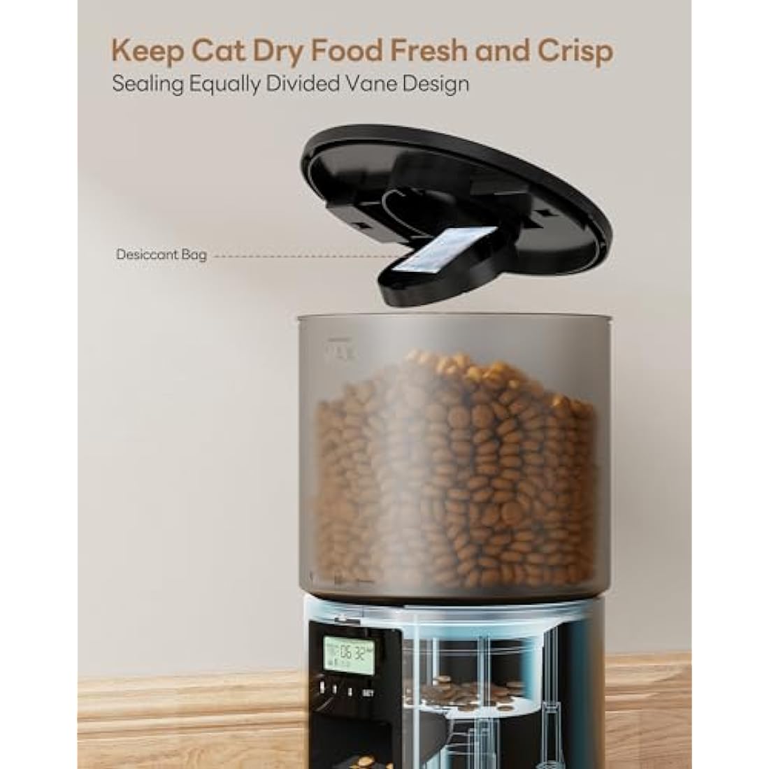 Jolof Store Automatic Cat Feeder | 4L Programmable Timer Pet Food Dispenser