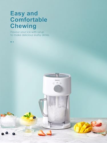 Jolof Store Electric Ice Crusher – Slushy Maker with Removable Jug, White